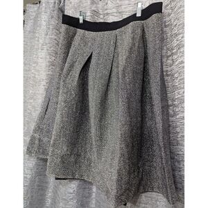 Ashley Stewart Skirt Women's‎ Plus 18 Black/Silver NWT Textured